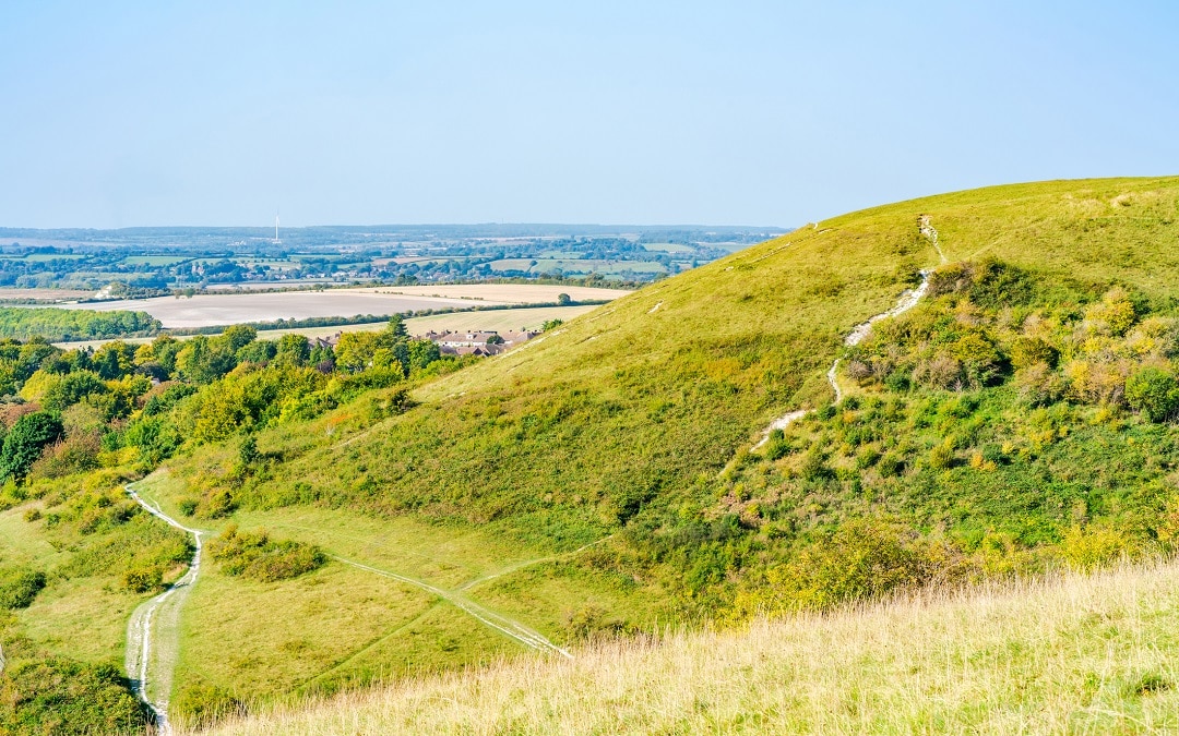 Dunstable Downs in the Chiltern Hills, Bedfordshire, UK